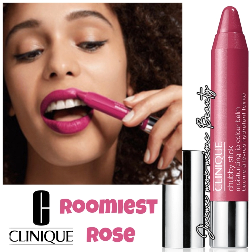 Clinque Chubby Stick Intense Tinted Lip Balm/butter-  Roomiest Rose